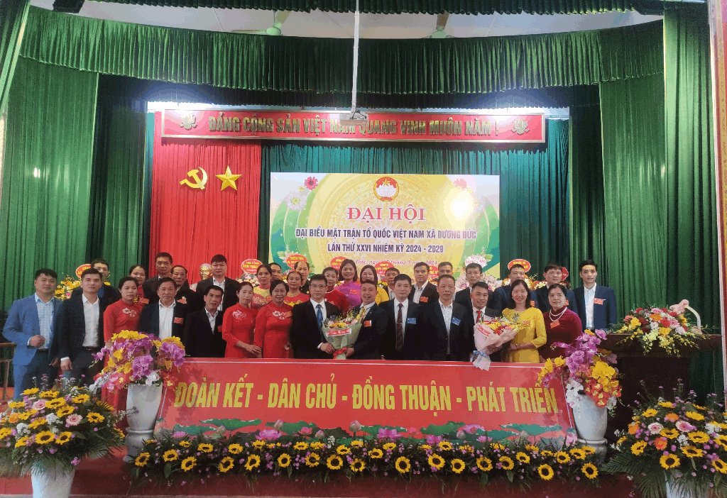 Đại hội đại biểu Mặt trận Tổ quốc Việt Nam xã Dương Đức lần thứ XXVI, nhiệm kỳ 2024 – 2029